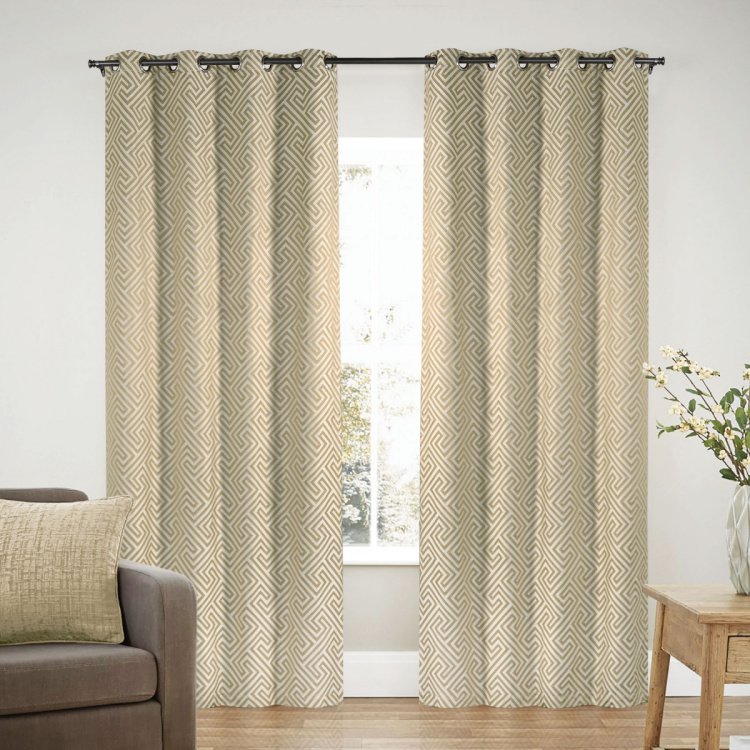 Printed Blackout Door Curtain